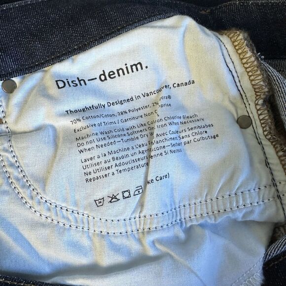 New Dish by DU/ER Adaptive Denim Skinny Jeans Dark Wash Womens Size 32 x 28 - Picture 11 of 11